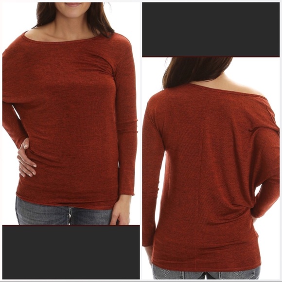 Ya Los Angeles Tops - Ya Los Angeles Off the Shoulder Scoop Neck Top